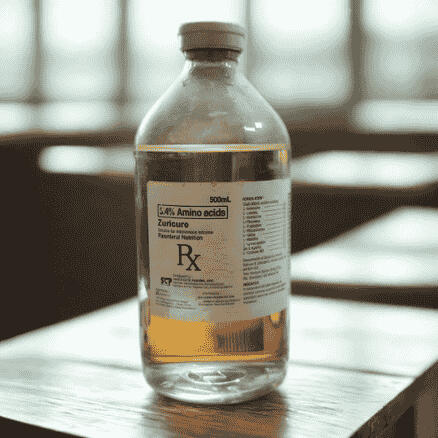 Zuricure (Amino Acid 5.4%) – 500ml injection concentrate, 1 bottle per box Product photo of Zuricure (Amino Acid 5.4%) 500ml injection concentrate, packaged in a single bottle per box.
